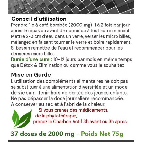 CHARBON DE BOIS ACTIF