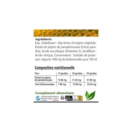 EXTRAIT DE PEPINS DE PAMPLEMOUSSE